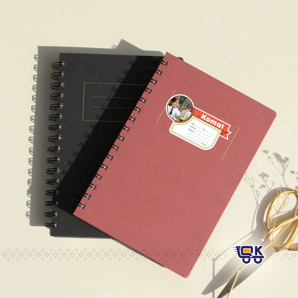 Personalized Name Banner Photo Slips for Kids | Custom School Notebook Labels (24 pcs Pack)