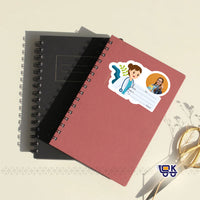 Personalized Cartoon Doctor Photo Name Slips for Kids | Custom School Notebook Labels (24 pcs Pack)