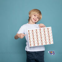 Personalized Cute Bug Theme Name Labels with Photo | Kids School Sticker Labels (36 Pcs Pack)