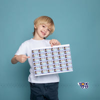 Personalized Cute Panda Name Labels with Photo | Kids School Sticker Labels (36 Pcs Pack)