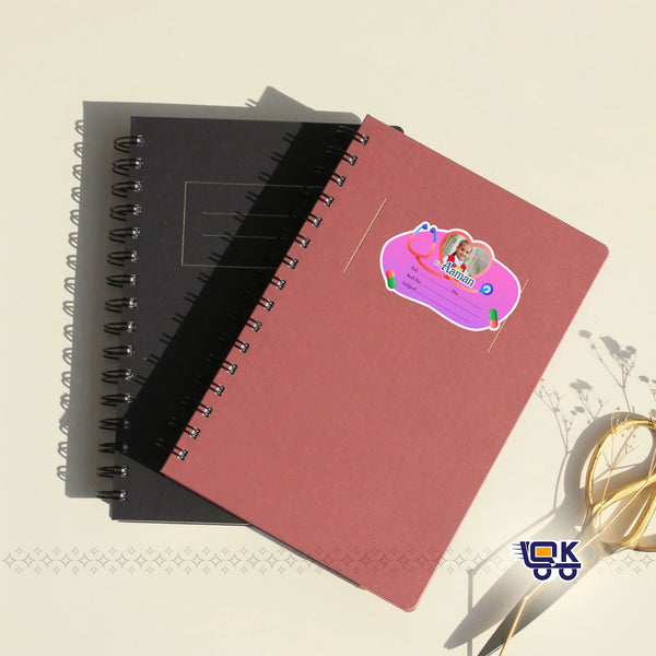 Personalized Doctor Theme Name Slips with Photo | Kids School Labels (24 Pcs Pack)