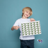 Personalized Hulk Theme Name Slips with Photo | Kids School Labels Stickers 36 Pcs Pack