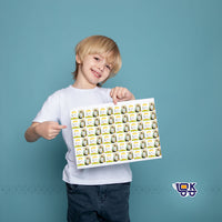 Personalized Cartoon Monster Name Slips with Photo | Kids School Label Stickers (36 Pcs Pack)