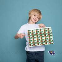 Personalized Nature Theme Name Slips with Photo | Kids School Label Stickers (36 Pcs Pack)