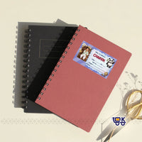 Personalized Panda School Name Labels with Photo | Kids Notebook Stickers (36 Pcs Pack)